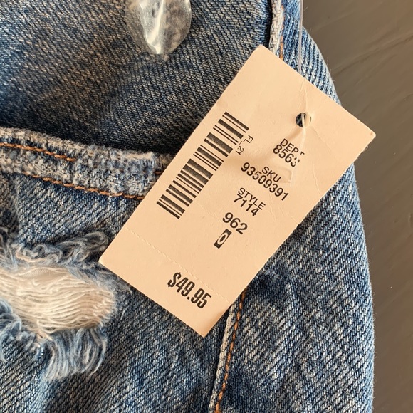 High Rise Distressed Shorts - Picture 3 of 4